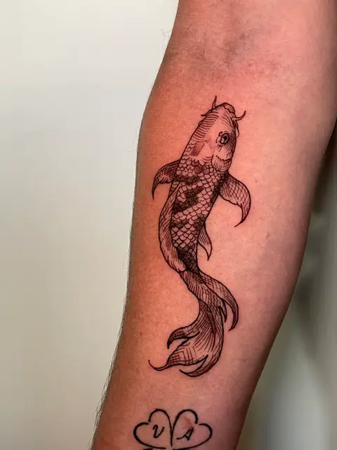Etching Koi