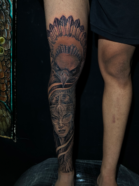 Leg’s tattoo