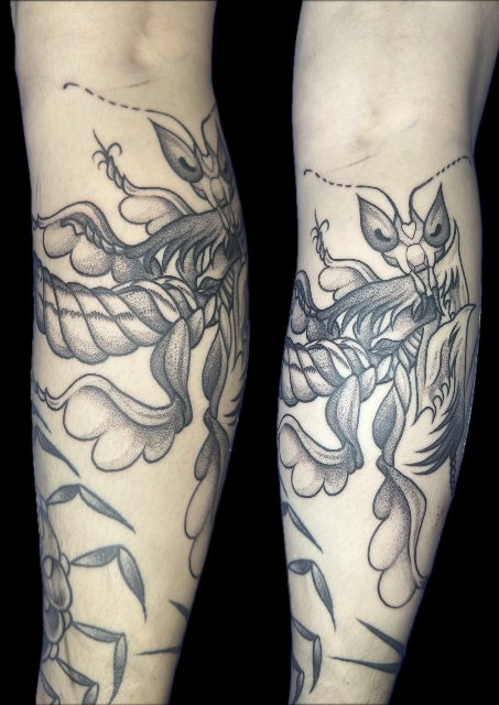 Orchid mantis freehand