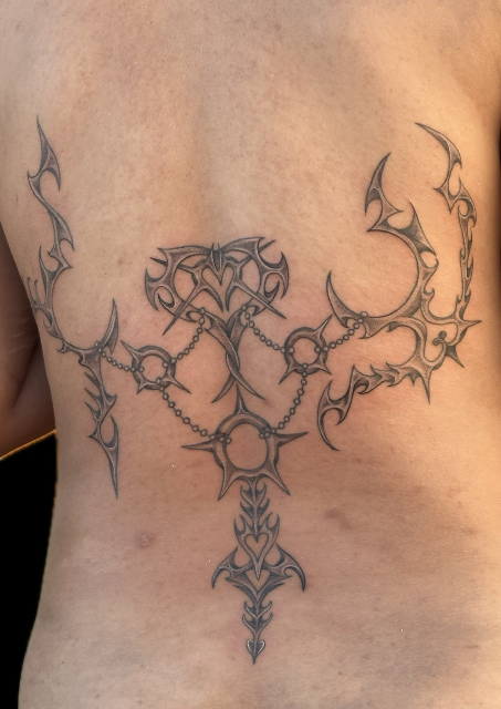 Cybertribal backpiece
