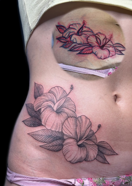 Hibiscus freehand