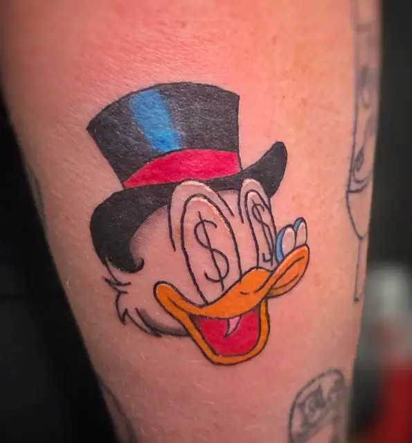 Uncle Scrooge in color.