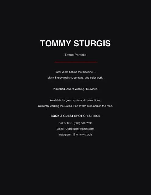 Tommy Sturgis portfolio work 1