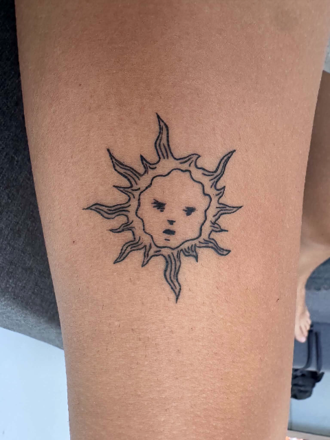 Almost healed angry sun