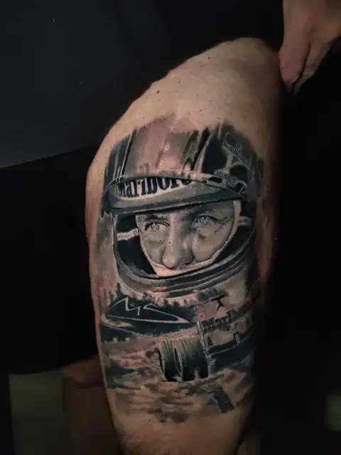 Michael Schumacher Portrait B/G