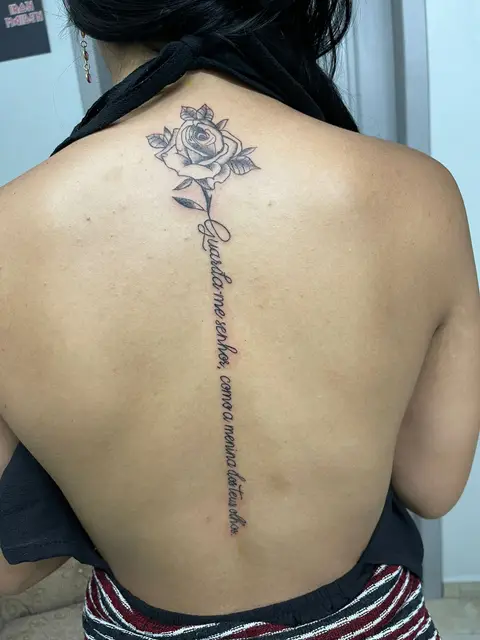 Spine: Rose and text