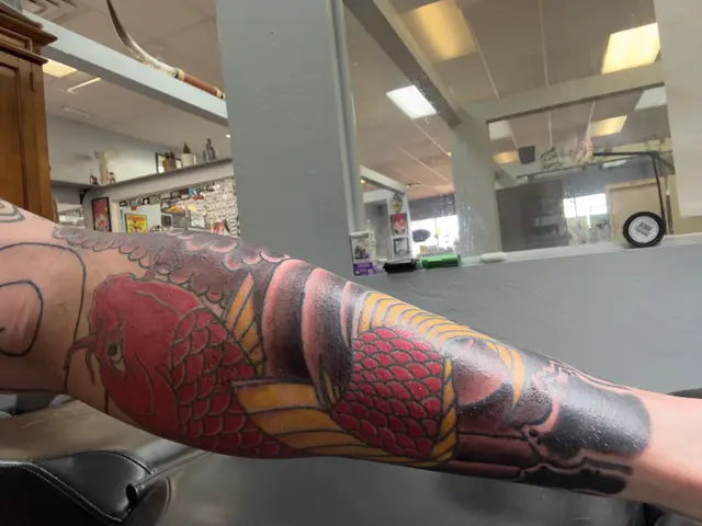 Tebori Koi in progress
