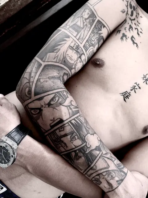 Japanese Tattoo Artist Butwal Nepal portfolio work 8