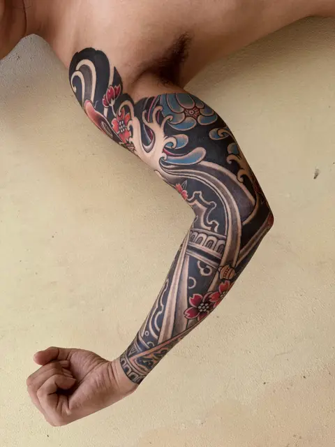 Japanese Tattoo Artist Butwal Nepal portfolio work 9