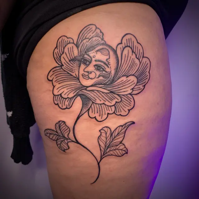 Indian flower lady