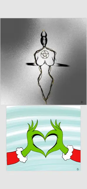 “Blessed Be” and a Grinch gift to my aunt 🫶