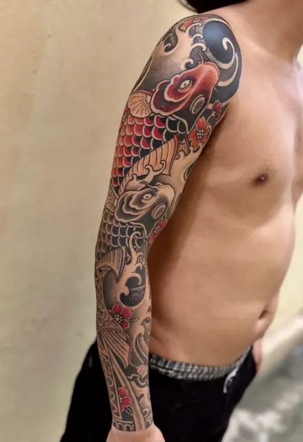 Japanese Tattoo Artist Butwal Nepal portfolio work 5